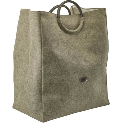 Aquanova Jada Wäschekorb - Beige - 85L - Quadratisches Metall Aquanova Jada Wäschekorb - Beige - 85L - Quadratisches Metall