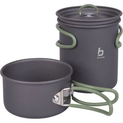 Bo-camp Explorer Ensemble de casseroles 2 pièces - Aluminium léger - Publicité Bo-camp Explorer Ensemble de casseroles 2 pièces - Aluminium léger - Publicité