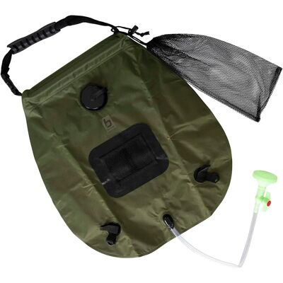 Ducha solar Deluxe de Bo-Camp 20L, Verde, Portátil Ducha solar Deluxe de Bo-Camp 20L, Verde, Portátil