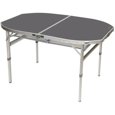 Table de Camping Ovale Bo-Camp 120x80cm - Solide et Léger Table de Camping Ovale Bo-Camp 120x80cm - Solide et Léger