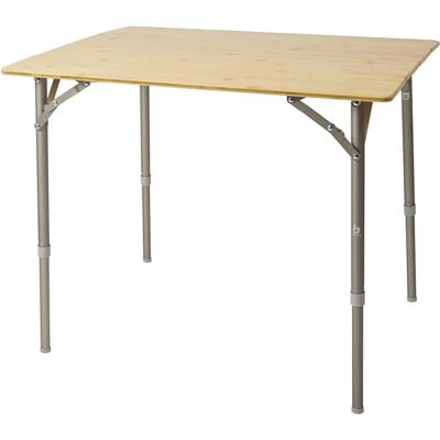 Table de camping pliante Bo-Camp Suffolk - 80x60cm Bambou Table de camping pliante Bo-Camp Suffolk - 80x60cm Bambou