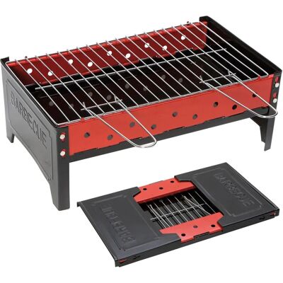 Bärbar kolgrill Bo-Camp - 44x25x16cm Rostfritt stål Bärbar kolgrill Bo-Camp - 44x25x16cm Rostfritt stål