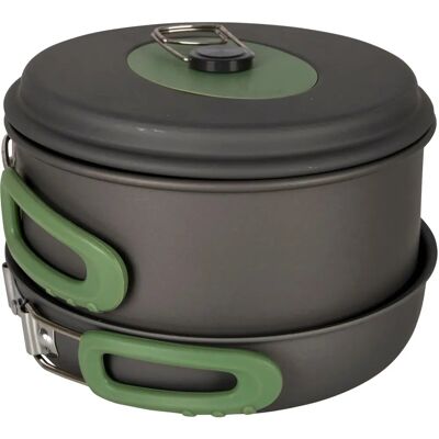 Bo-Camp Explorer Hard Anodized Kookgerei Set - 3 Stuks Bo-Camp Explorer Hard Anodized Kookgerei Set - 3 Stuks