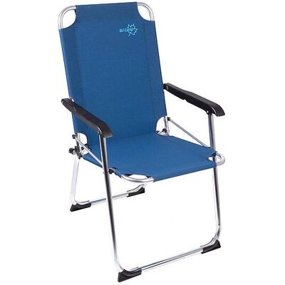 Chaise de camping bleue Copa Rio - Léger, Pliable, 100kg Max Chaise de camping bleue Copa Rio - Léger, Pliable, 100kg Max