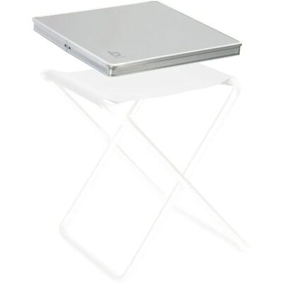 Table pliante et siège Bo-Camp - Gris Table pliante et siège Bo-Camp - Gris