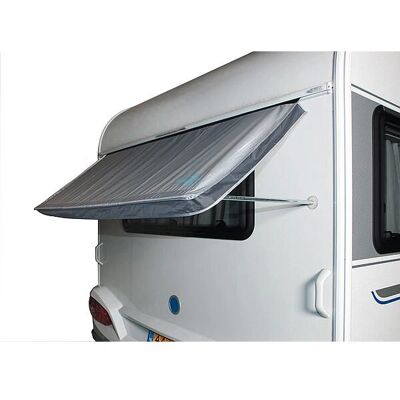 Bo-Camp Grey Polyester Awning - 180x75 cm Car Window Shade Bo-Camp Grey Polyester Awning - 180x75 cm Car Window Shade