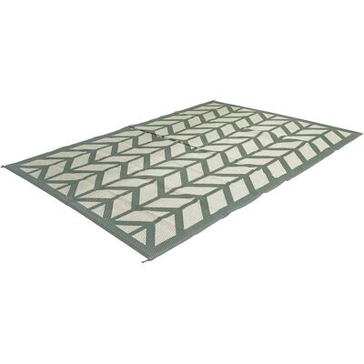 Bo-Camp Flaxton groene outdoor mat - 270x200cm - Waterdicht, omkeerbare picknickdeken Bo-Camp Flaxton groene outdoor mat - 270x200cm - Waterdicht, omkeerbare picknickdeken