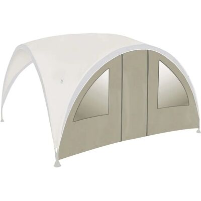 VidaXL Bo-Camp Zijwand voor feesttent met deur en raam - Klein Beige VidaXL Bo-Camp Zijwand voor feesttent met deur en raam - Klein Beige