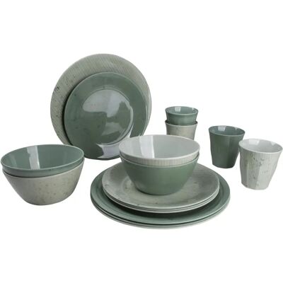 Set de vaisselle en mélamine verte 16 pièces Bo-Camp - Camping & Pique-nique Set de vaisselle en mélamine verte 16 pièces Bo-Camp - Camping & Pique-nique
