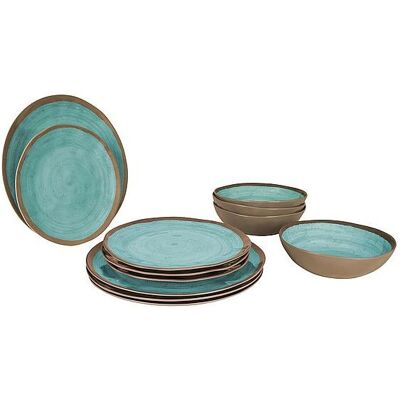Set de vaisselle en mélamine Bo-Camp Halo 12 pièces pour 4 personnes - Publicité Set de vaisselle en mélamine Bo-Camp Halo 12 pièces pour 4 personnes - Publicité