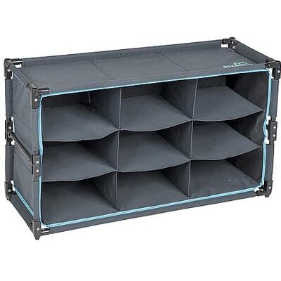 Armoire de Camping Bo-Camp 1694000 - Pliable, Anthracite, 9 Étagères Armoire de Camping Bo-Camp 1694000 - Pliable, Anthracite, 9 Étagères
