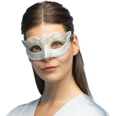Boland 00339 Silberne venezianische Wolf Maske - Kostümzubehör Boland 00339 Silberne venezianische Wolf Maske - Kostümzubehör