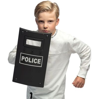 Bouclier de police pour enfants My Other Me - 40cm, Réaliste, Noir Bouclier de police pour enfants My Other Me - 40cm, Réaliste, Noir