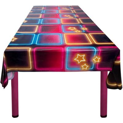 JADEO Nappe en plastique Disco Fever - 180 x 130 cm - Publicité JADEO Nappe en plastique Disco Fever - 180 x 130 cm - Publicité