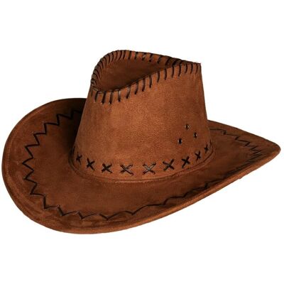 Générique Chapeau de cowboy marron clair - Casquette Générique Chapeau de cowboy marron clair - Casquette