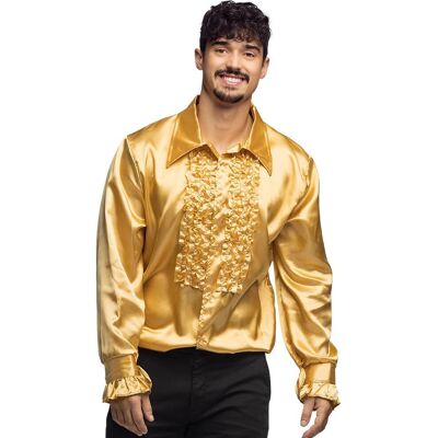 My Other Me XXL Golden Disco Shirt - Disco Shirt My Other Me XXL Golden Disco Shirt - Disco Shirt