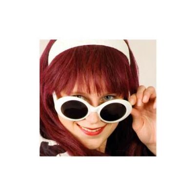 Lunettes disco blanches Max Bersinger 818-49-477 - Accessoire déguisement Lunettes disco blanches Max Bersinger 818-49-477 - Accessoire déguisement