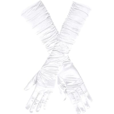 Gants longs en satin Boland 03141 pour femmes - Accessoire de costume Gants longs en satin Boland 03141 pour femmes - Accessoire de costume