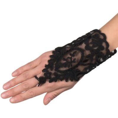 My Other Me Gants en dentelle noire pour femmes - Gants - Publicité My Other Me Gants en dentelle noire pour femmes - Gants - Publicité
