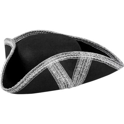 Boland 8712026040152 Chapeau de Pirate Argenté - Accessoire de Déguisement Boland 8712026040152 Chapeau de Pirate Argenté - Accessoire de Déguisement