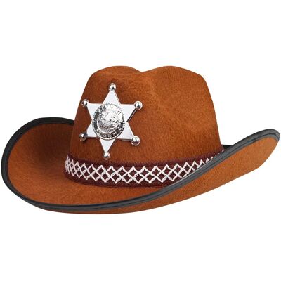 Boland 8712026041074 Brun sheriffhatt barn utkledningstilbehør Boland 8712026041074 Brun sheriffhatt barn utkledningstilbehør