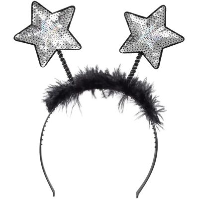 My Other Me Adult Silver Star Headband - Headband My Other Me Adult Silver Star Headband - Headband