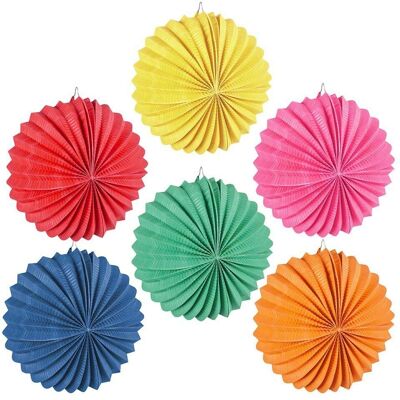 Boland 12 Farolillos de Papel Multicolor - Decoraciones de Fiesta Boland 12 Farolillos de Papel Multicolor - Decoraciones de Fiesta