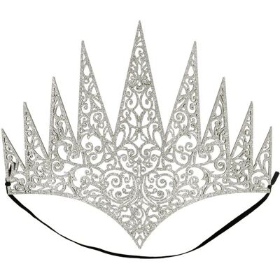 Boland Couronne de Reine Argentée - Pour costumes et fêtes Boland Couronne de Reine Argentée - Pour costumes et fêtes