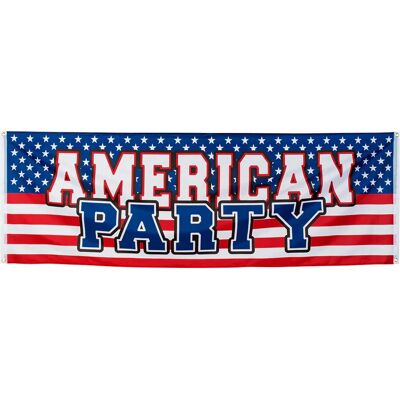 Jadeo Amerikansk Partybanderoll - 220 x 74 cm - Festdekoration Jadeo Amerikansk Partybanderoll - 220 x 74 cm - Festdekoration