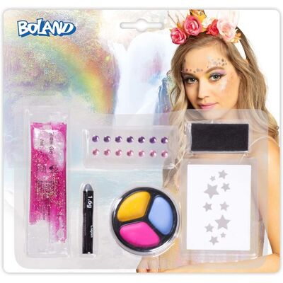 JADEO Make-up set voor volwassenen eenhoorn - Inclusief rhinestones JADEO Make-up set voor volwassenen eenhoorn - Inclusief rhinestones