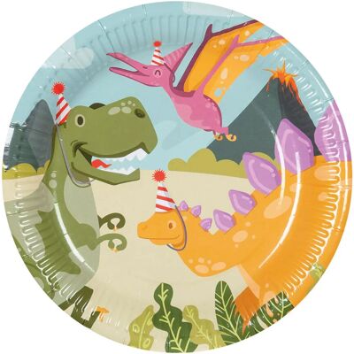 Boland 50066 Dino Party Pappteller - Einweg-Servierplatten Boland 50066 Dino Party Pappteller - Einweg-Servierplatten