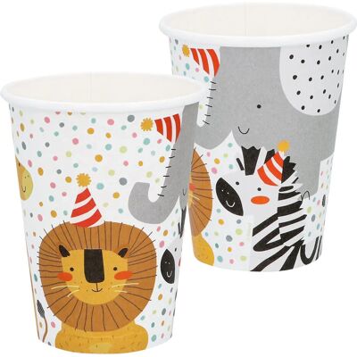Boland 50211 Safari Papierbecher - 8 Stück 250 ml Boland 50211 Safari Papierbecher - 8 Stück 250 ml