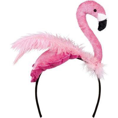 Roze veer hoofdband voor volwassenen - Feestaccessoire Roze veer hoofdband voor volwassenen - Feestaccessoire