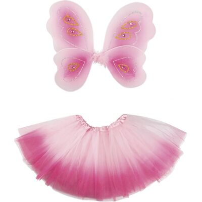 My Other Me Pastellrosa Sommerfugl Jente Tutu og Vinger - Kjole My Other Me Pastellrosa Sommerfugl Jente Tutu og Vinger - Kjole