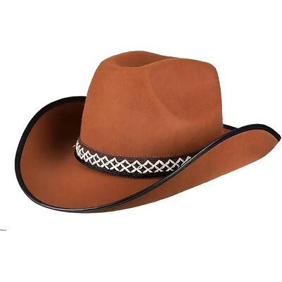 JADEO Chapeau de Cowboy pour Enfant Marron - Chapeau JADEO Chapeau de Cowboy pour Enfant Marron - Chapeau