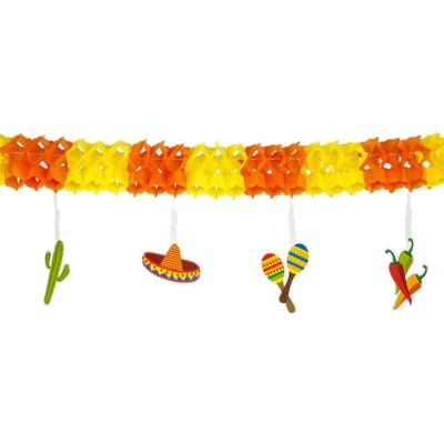 Guirlande Mexicaine Jadeo - 4m, Décoration, Fiesta Guirlande Mexicaine Jadeo - 4m, Décoration, Fiesta