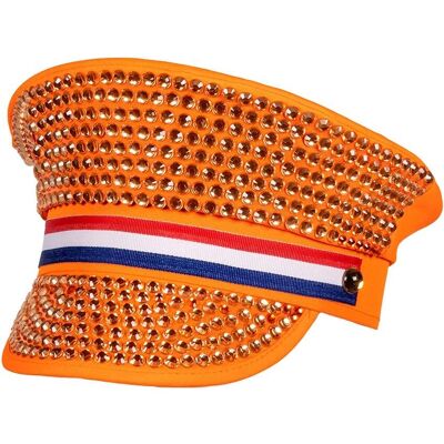 Lacey Wigs Holland Strassmössa - Vuxen, Orange, Röd, Vit - Sport/Kungens Dag Lacey Wigs Holland Strassmössa - Vuxen, Orange, Röd, Vit - Sport/Kungens Dag
