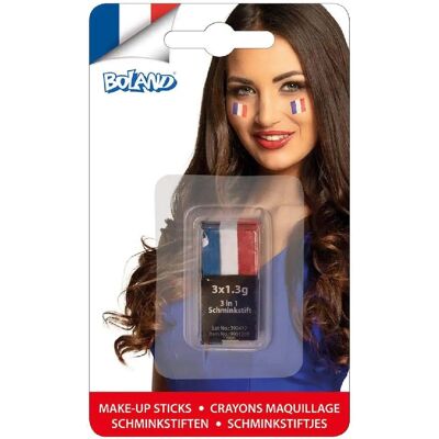 Party Pro Bleu Blanc Rouge - Maquillage - Publicité Party Pro Bleu Blanc Rouge - Maquillage - Publicité