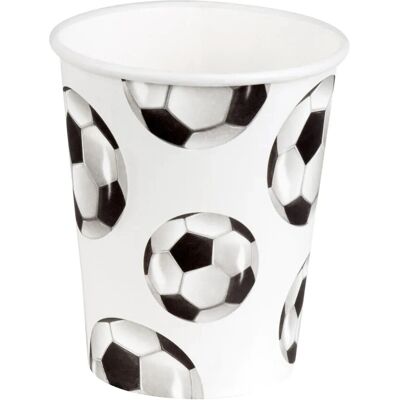 Boland 62521 Einwegbecher - 250 ml - Fußballmuster Boland 62521 Einwegbecher - 250 ml - Fußballmuster