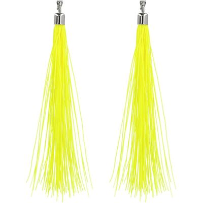 Boland - Fancy dress prop - Geel fluorescerend - 20 cm - Oorbellen Boland - Fancy dress prop - Geel fluorescerend - 20 cm - Oorbellen