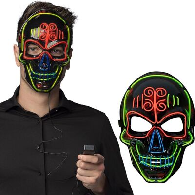 Boland Huesuda Máscara LED - Accesorio de Halloween Boland Huesuda Máscara LED - Accesorio de Halloween