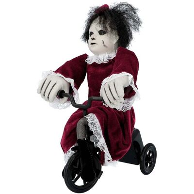 Boland Angry Mathilde On Bicycle Halloween Animated Prop Decoration - 35cm Boland Angry Mathilde On Bicycle Halloween Animated Prop Decoration - 35cm