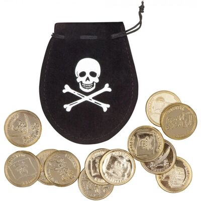 Accessoire de Déguisement Boland 74300 - Crâne de pirate & pièces d'or Accessoire de Déguisement Boland 74300 - Crâne de pirate & pièces d'or