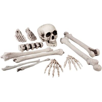 Dekoracja Halloween Boland 74391 - Elementy Szkieletu Dekoracja Halloween Boland 74391 - Elementy Szkieletu