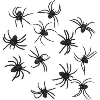Boland 74466 Party Favour - Halloween Spinnen - 12 Stück Boland 74466 Party Favour - Halloween Spinnen - 12 Stück