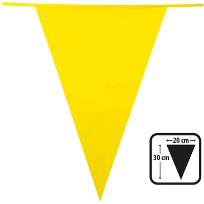 Boland 74753 Bunting banner - Guirlande de fanions décorative, 10m, Jaune, Facile à accrocher - Publicité Boland 74753 Bunting banner - Guirlande de fanions décorative, 10m, Jaune, Facile à accrocher - Publicité