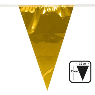 Boland 74796 Pennant Garland - Gold - 10m Boland 74796 Pennant Garland - Gold - 10m