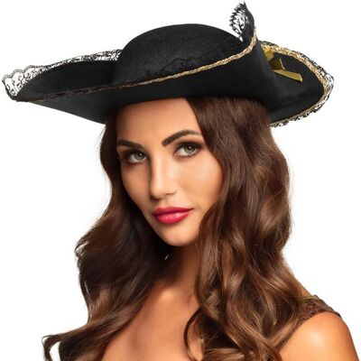 Boland 81901 Accessorio per Costume - Cappello da Pirata con Pizzo Boland 81901 Accessorio per Costume - Cappello da Pirata con Pizzo