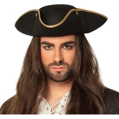 Chapeau de Pirate Boland 81934 - Taille Adulte - Accessoire de Costume de Pirate Chapeau de Pirate Boland 81934 - Taille Adulte - Accessoire de Costume de Pirate