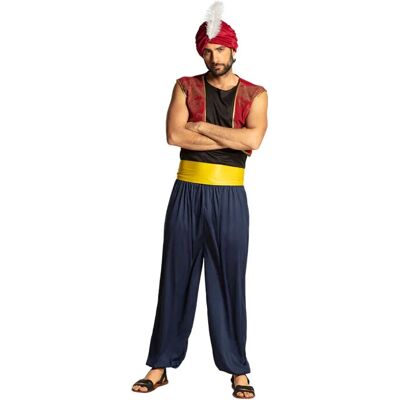Boland Adult Arabian Nights Sultan Costume - Dark Blue / Red - Costume Boland Adult Arabian Nights Sultan Costume - Dark Blue / Red - Costume